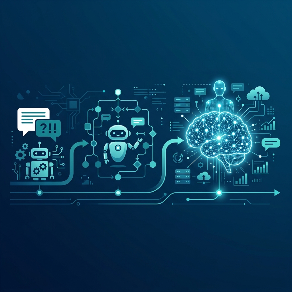 From Scripts to Synthesis: The 3 Eras of Conversational AI