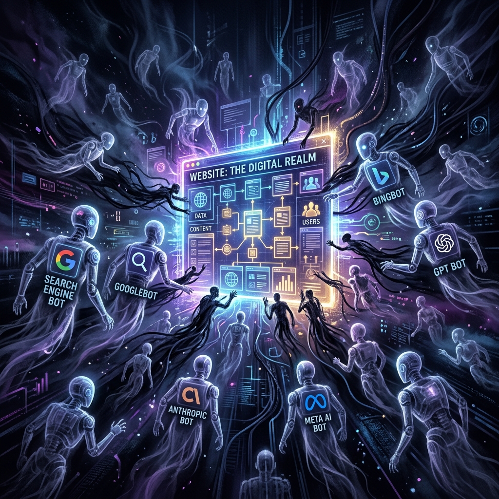 Multiple automated crawlers attempting to access websites through various protection layers